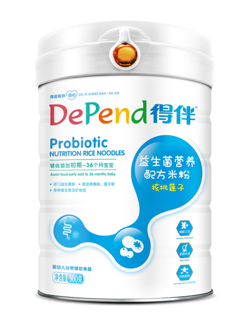 得伴益生菌營養配方米粉(核桃蓮子)