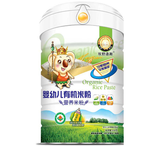 牧野漁趣嬰幼兒有機(jī)米粉聽裝