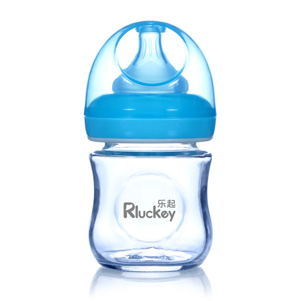 樂起玻璃奶瓶藍(lán)色