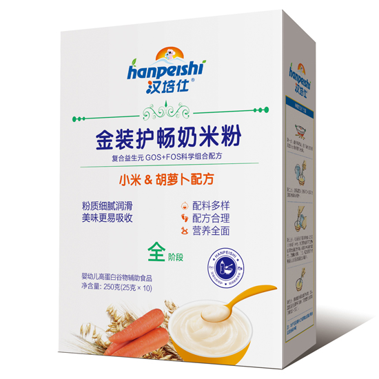 漢培仕金裝護暢奶米粉 小米胡蘿卜 盒裝