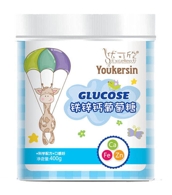 優可欣葡萄糖桶裝-鐵鋅鈣