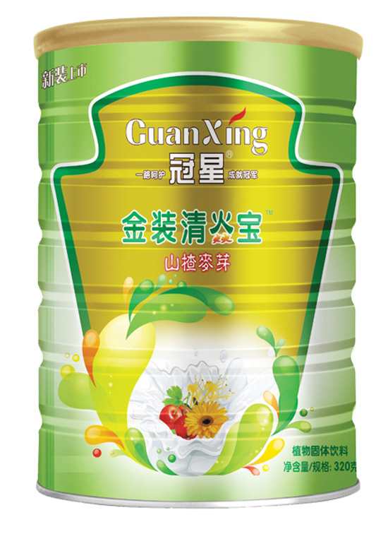 冠星山楂麥芽清焱寶320克聽裝