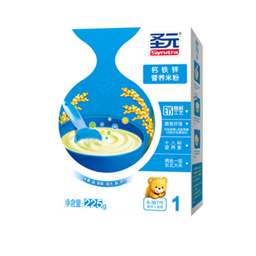 圣元鈣鐵鋅營養米粉1段