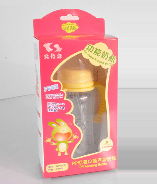 史代爾PP標準口葫蘆型奶瓶240ml黃