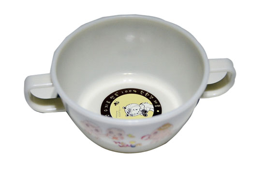 淞泰兒童雙把端手碗 環保抗菌餐具防摔抗菌飯湯碗