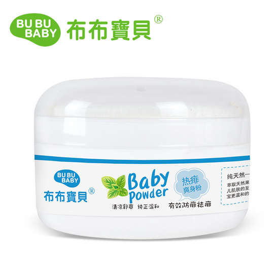 布布寶貝嬰兒熱痱爽身粉120G