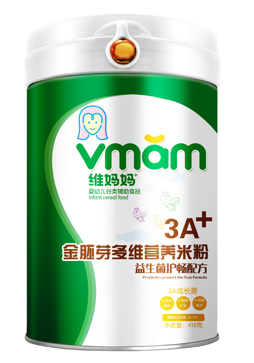 維媽媽益生菌護暢3A金胚芽營養米粉