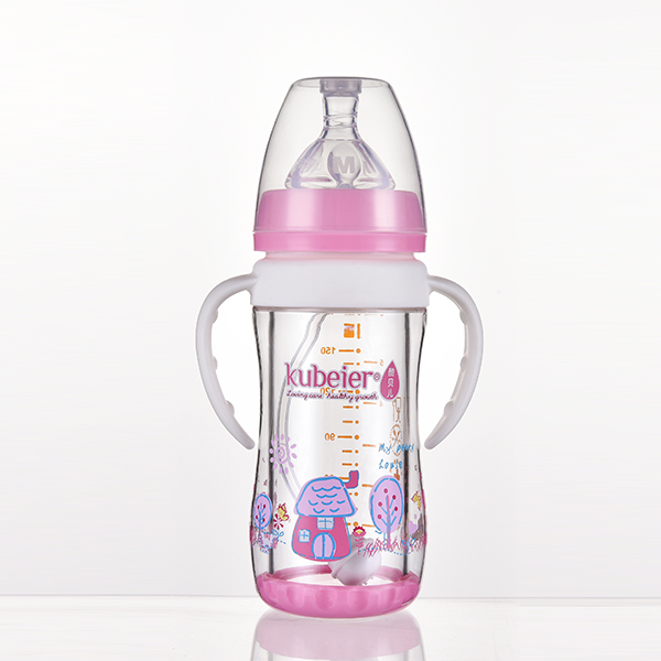 酷貝兒安高硼硅玻璃有耳自動(dòng)奶瓶(180ml)(帶PC保護(hù)套)