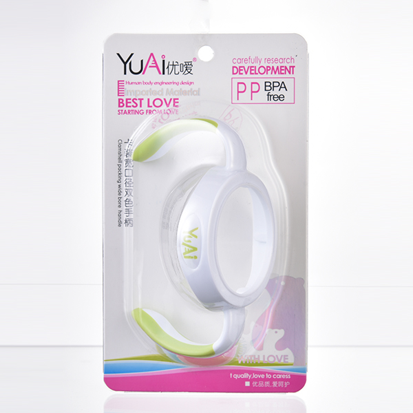 優(yōu)噯寬口徑奶瓶雙色手柄