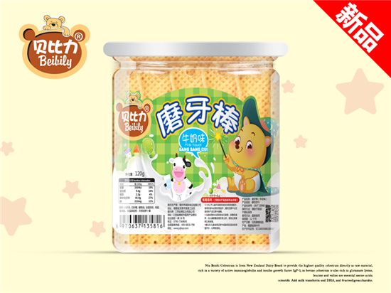 貝比力磨牙棒牛奶味