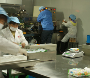 知心貝比濕巾生產(chǎn)車間