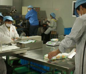 知心貝比濕巾生產(chǎn)車間