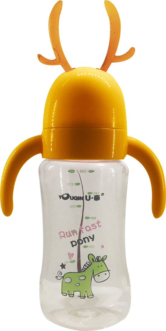 優親小馬奶瓶黃色