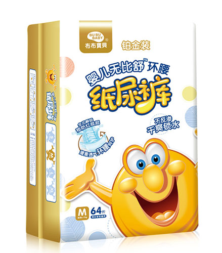 布布寶貝鉑金裝嬰兒環腰紙尿褲M豎向