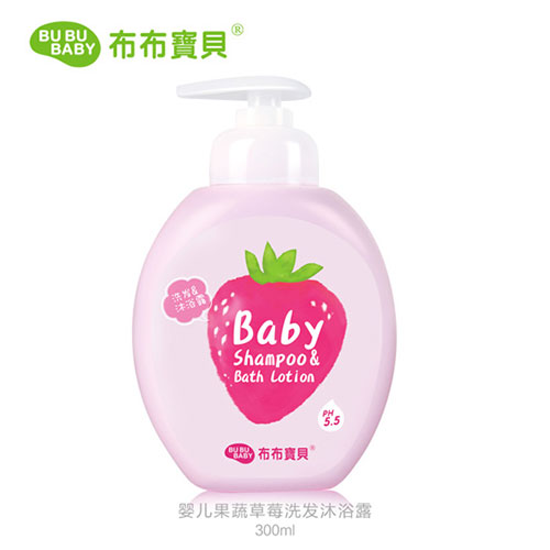 布布寶貝嬰兒草莓發沐浴露300ML