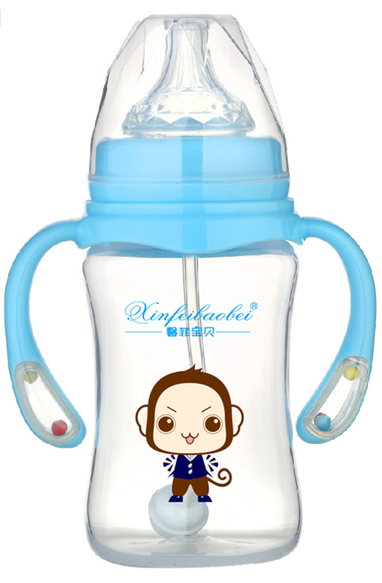 馨菲寶貝奶瓶響鈴手柄藍色