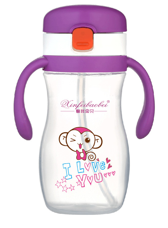 馨菲寶貝嬰兒奶瓶小猴紫色
