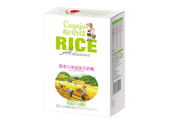 聰幼佳草本小米嬰幼兒配方營養米粉-益生元護暢