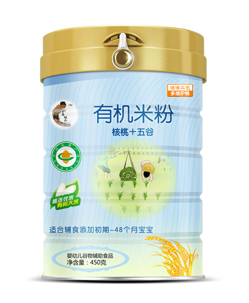 米爸優品核桃五谷有機米粉