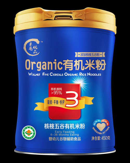 米爸優品核桃五谷有機米粉