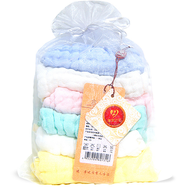 皇家之星 水洗紗布手帕 6條