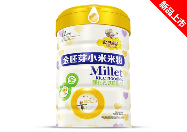 歐貝米拉金胚芽小米米粉-強化鈣鐵鋅配方