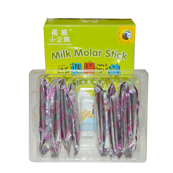 南極小企鵝牛奶磨牙棒核桃味內盒