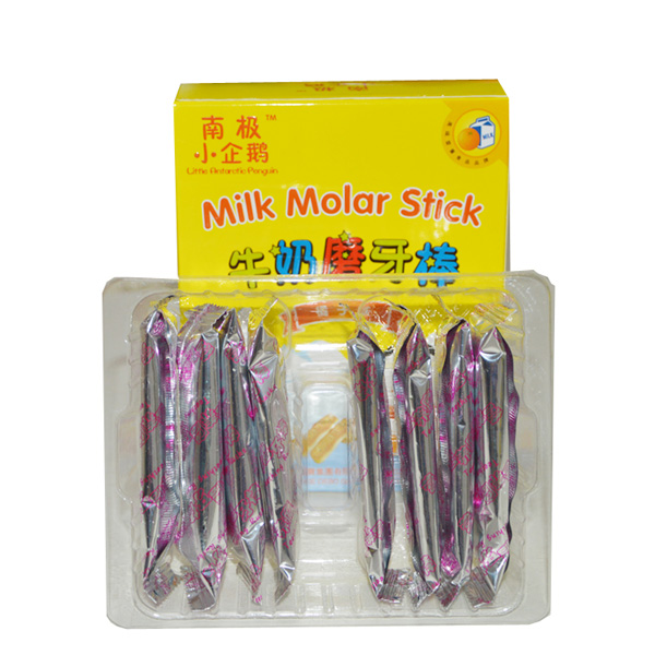 南極小企鵝牛奶磨牙棒橘子味內盒