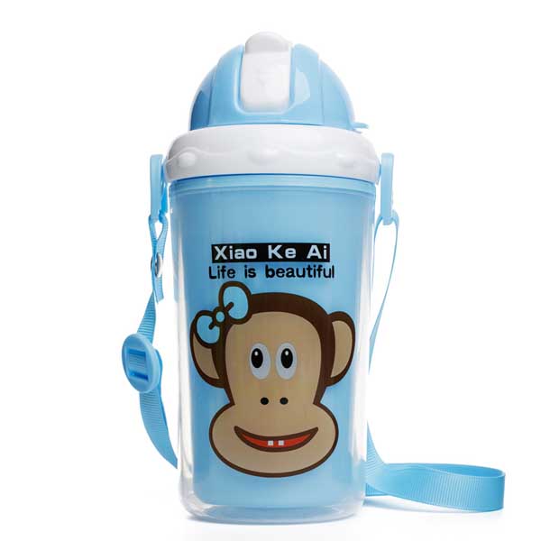 邦貝小象寶寶水杯-藍色猴子