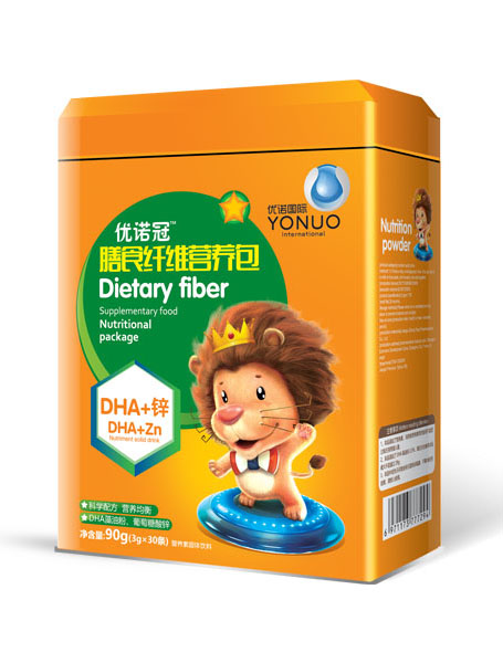 優諾冠膳食纖維DHA+鋅營養包