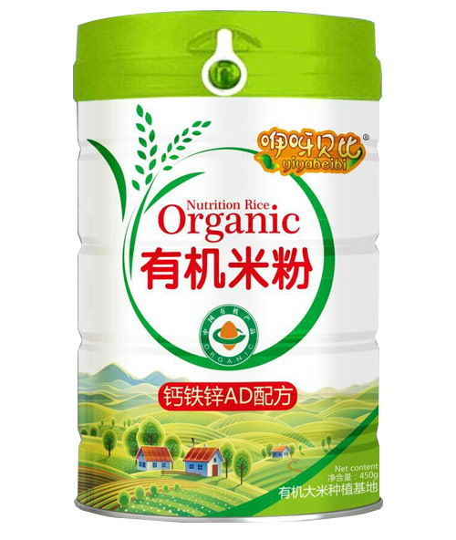 咿呀貝比鈣鐵鋅AD配方有機米粉