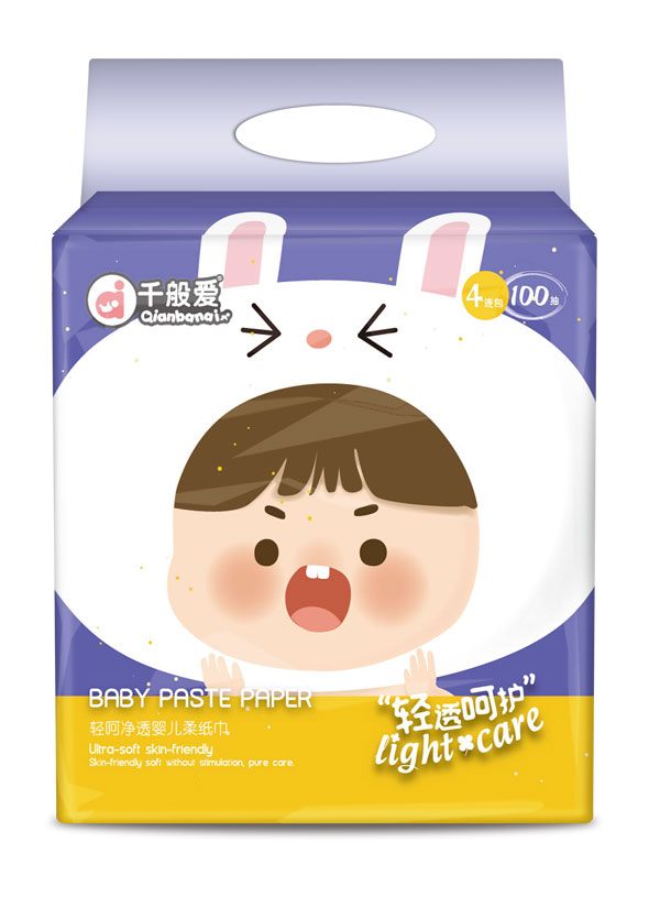 千般愛輕呵凈透嬰兒柔紙巾產品展示.jpg