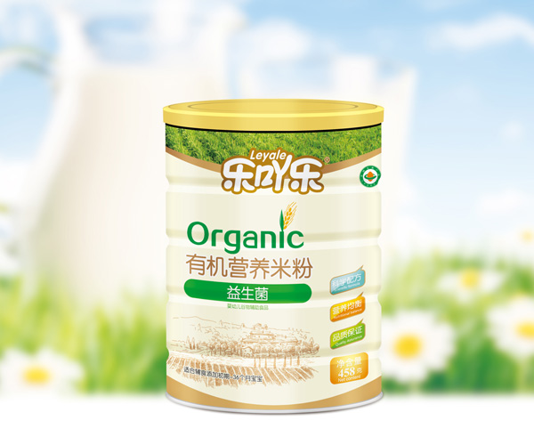 樂吖樂有機營養米粉益生菌罐裝