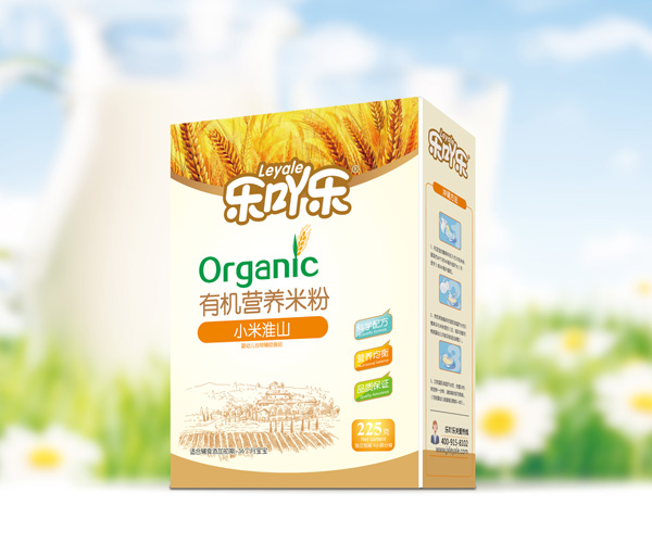 樂吖樂有機營養米粉小米淮山盒裝
