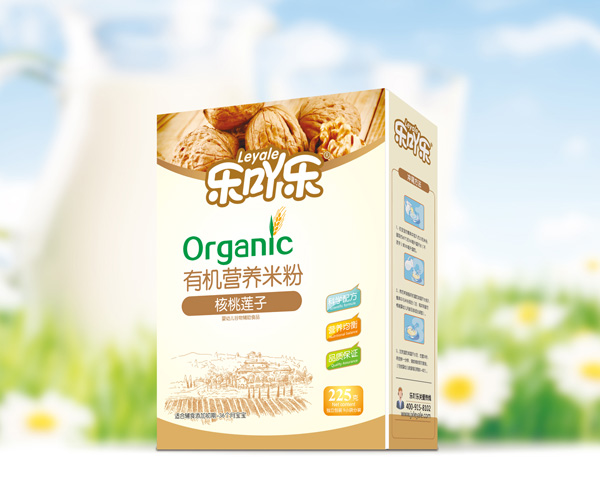 樂吖樂有機營養米粉核桃蓮子盒裝