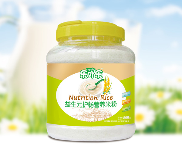 樂吖樂益生元護暢營養米粉桶裝