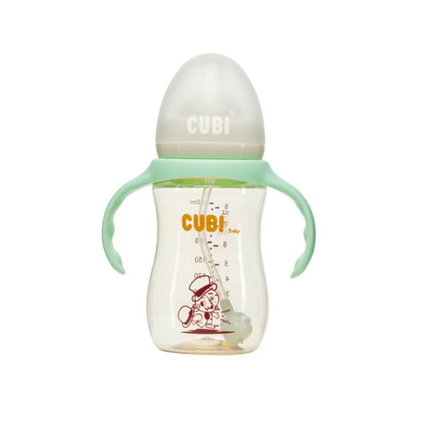 CUBI時尚系列PPSU清新綠奶瓶240ML