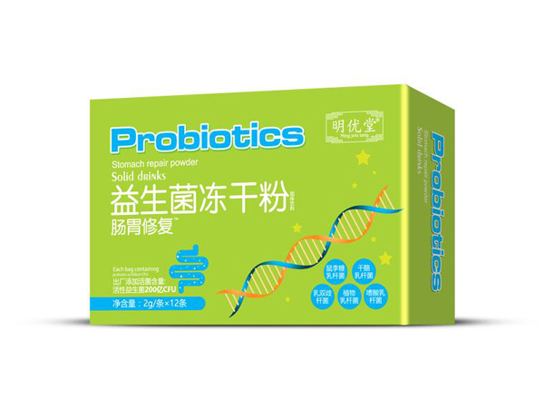 明優堂腸胃修復益生菌凍干粉12條