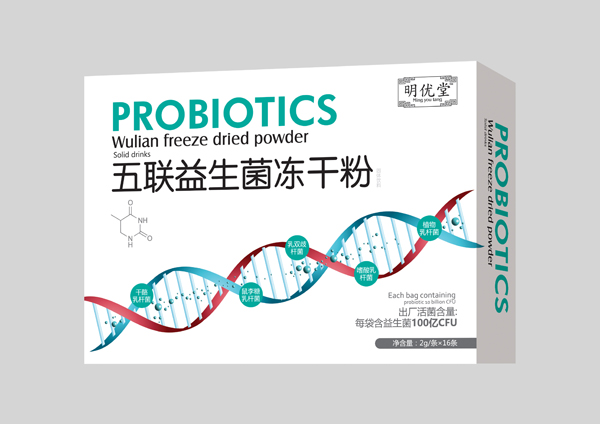 明優堂五聯益生菌凍干粉16條(老包裝)