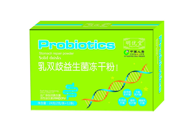 明優堂乳雙歧益生菌凍干粉12條