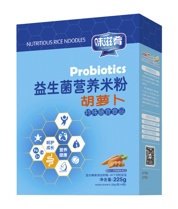 味滋肴益生菌營養米粉-胡蘿卜(盒)