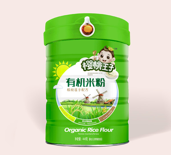 櫻桃王子有機米粉-核桃蓮子配方-桶裝