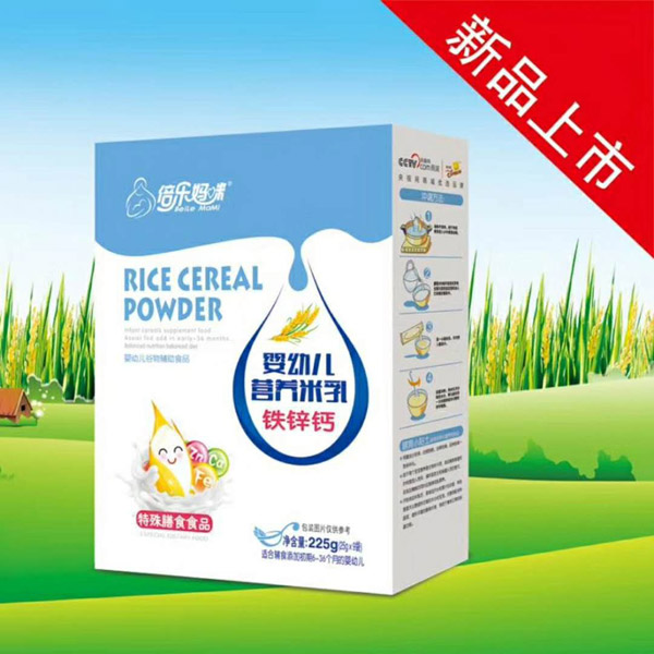 倍樂媽咪嬰幼兒營養米乳-鐵鋅鈣盒