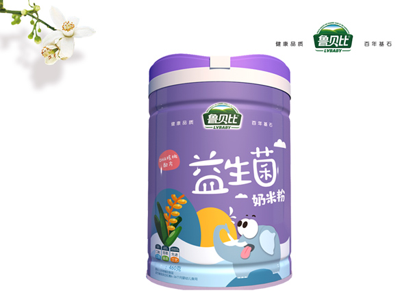 魯貝比益生菌奶米粉聽裝-DHA核桃配方