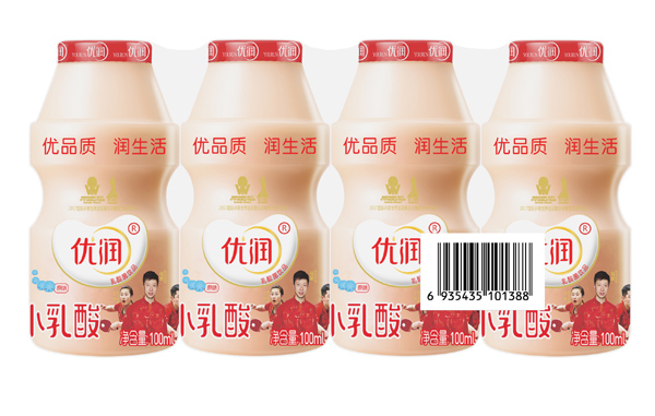 優潤乳酸菌飲品 100ml 草莓味 瓶標+R