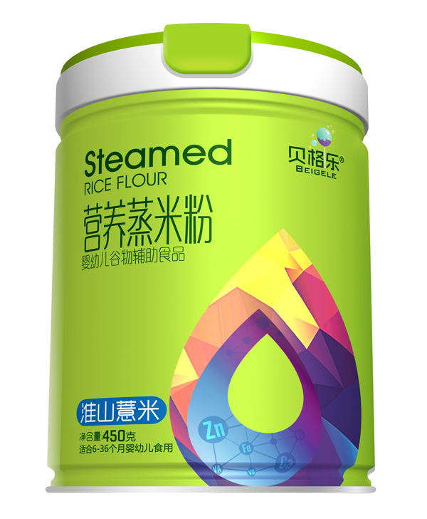 貝格樂營養蒸米粉-淮山薏米 聽裝