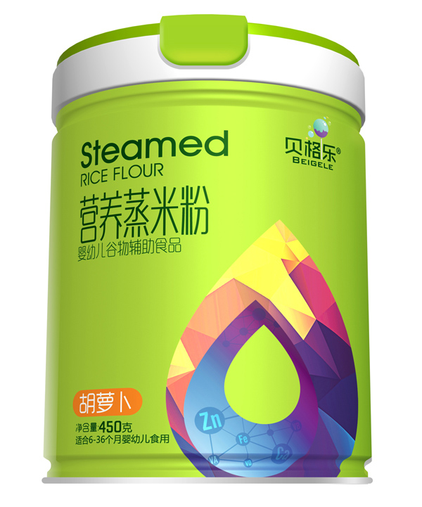 貝格樂營養蒸米粉-胡蘿卜 聽裝