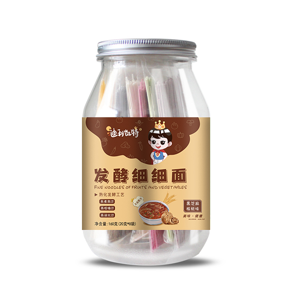 迪利凱特發酵細細面-黑芝麻核桃味