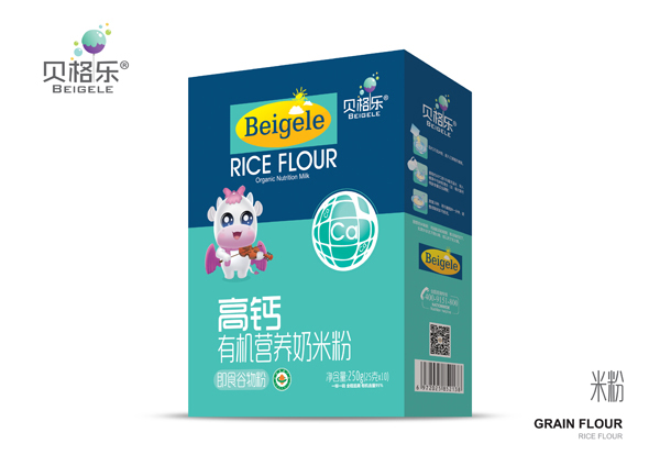 貝格樂高鈣有機營養奶米粉 盒裝