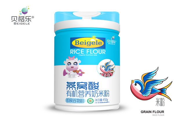 貝格樂燕窩酸有機營養奶米粉 聽裝
